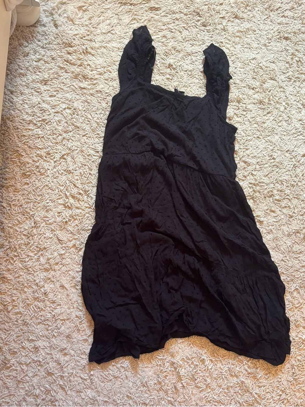 Black Swiss Dot Sundress